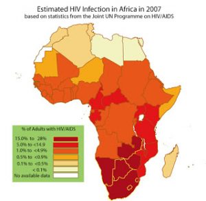 aids-africa-map-2007-number