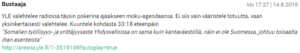 Vauva.fi sivulta kuvakaappaus. Linkki jenkkien juttuun somalien työllisyydestä: